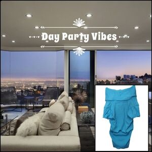 Day Party Vibes: Cowl Neckline Sweater Top | Size M